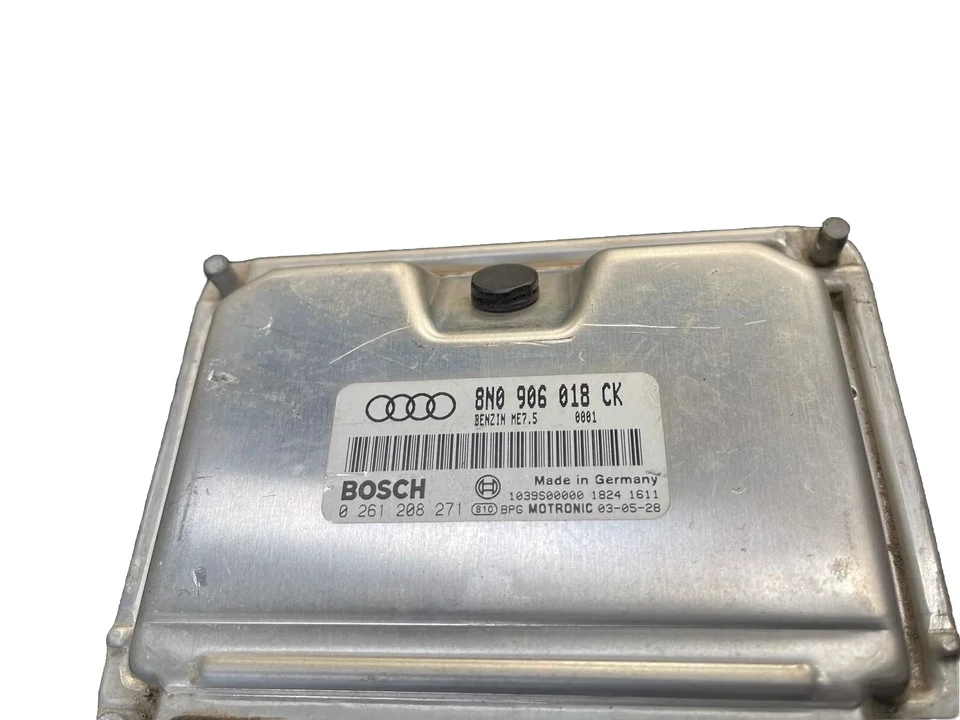 2001 - 2005 年奥迪 TT 1.8T 四轮空调发动机计算机 ECM 8N0906018CK 原始设备制造商 🔥🚙 — 第 1/1 张图片