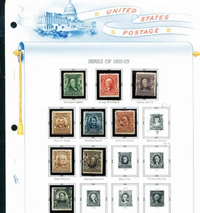 1902 Regular Issue - 2 MNH - 6 OG PH - 1$ Used - CV $500 - Picture 1 of 1