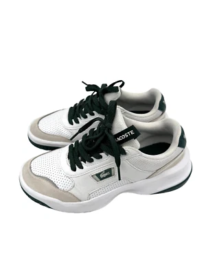 Lacoste Women’s ACE LIFT 0120 2SFA Leather & Suede Trainers Sneakers Size 7 US - Image 1 of 4