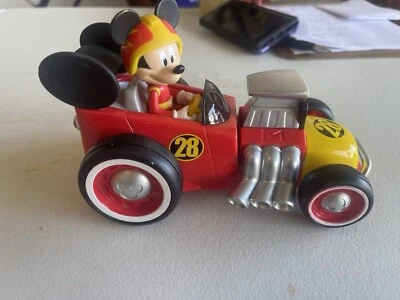 Mickey Mouse Car Battery operated Red in Color - Image 1 of 2