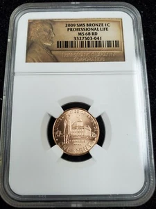 2009-P SMS 1c Bronze Lincoln Professional Life Cent-NGC MS68 RD - Picture 1 of 4