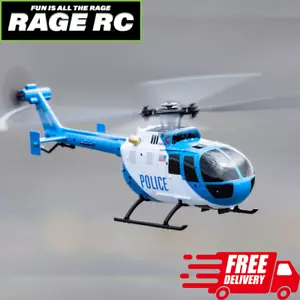 Rage RC Hero-Copter Hubschrauber 4-Klinge RTF Polizei Stabilität flugbereit + Koffer - Bild 1 von 2