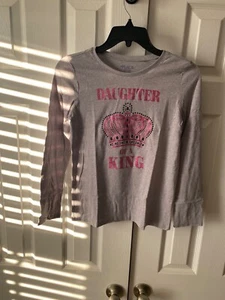 Girl’s Children's Place Long Sleeve "Birthday Girl" T Shirt Large 10/12 - Picture 1 of 8