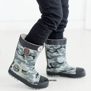 CHICAS WELLINGTON NIEVE CAMUFLAJE LLUVIA BEBÉS NIÑOS NIÑOS BOTAS IMPERMEABLES TALLA - Imagen 1 de 6