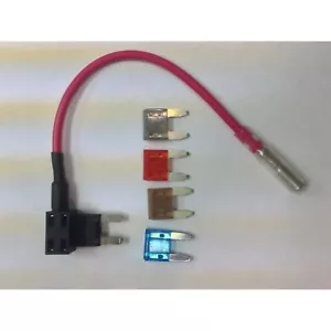 Add-A-Circuit ATM + 2A 5A 10A 15A Sicherung, Mini Blade Style Sicherung Hahn Hinzufügen einer Sicherung - Bild 1 von 1