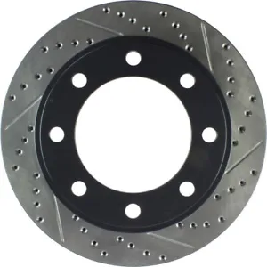 Disc Brake Rotor-Sport Cross-Drilled and Slotted Front Left Stoptech 127.65086L - Picture 1 of 5