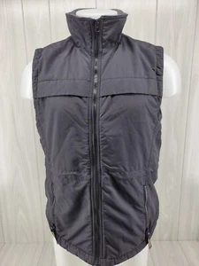 Woolrich Women’s Size Medium Vest Black Zip Fleece Lined - Picture 1 of 9