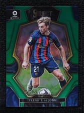 2022-23 Panini Select La Liga Mezzanine Green Prizm 5/5 Frenkie de Jong #132