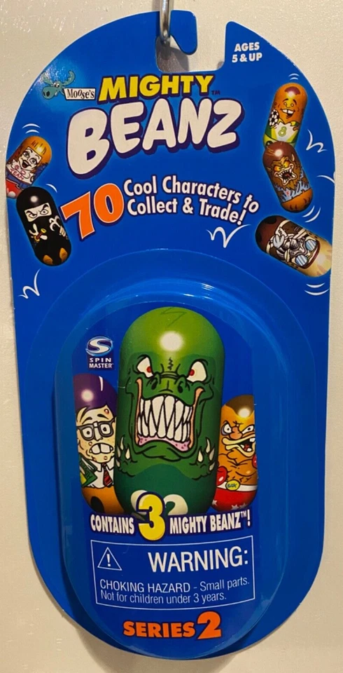 Mighty Beanz Series 2 Spin Master 2003 Moose's 3 Pack Packages NOS
