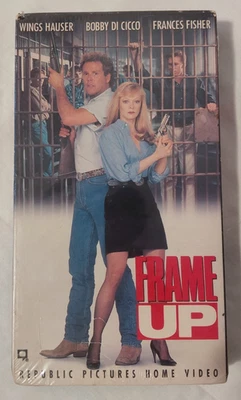 FRAME UP- (VHS 1991)- WINGS HAUSER- BOBBY DI CICCO- FRANCES FISHER- DRAMA-SEALED - Image 1 of 4