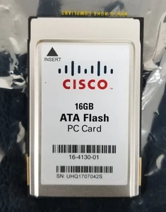 Cisco (16-4130-01) 16 GB ATA FLASH PC CARD (CRS-FLASH-DISK-16G V01) - Afbeelding 1 van 2