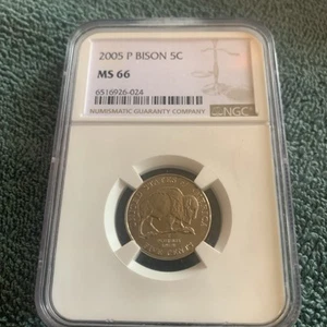 2005-P Bison Nickel MS66 - Picture 1 of 7