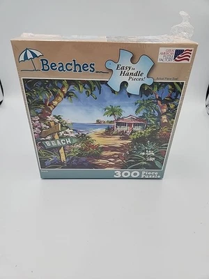 Jigsaw "Beaches" 300 Piece by Great American Puzzle Factory New In Box - Image 1 of 3