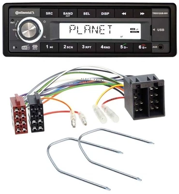 Continental USB 1DIN AUX DAB MP3 Autoradio für Audi 80 86-96 90 84-91 100 82-94 - Bild 1 von 4