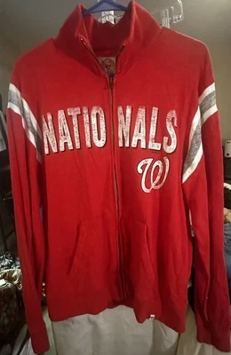 Jaqueta masculina Washington Nationals MLB 47 zíper completo manga longa média - Imagem 1 de 4