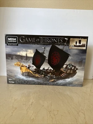 1pcs Mega Construx Black Series Game of Thrones Targaryen Warship GPB29 Toy - Image 1 of 4