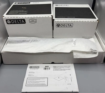 Delta 342701-BL Modern Square Function Shower System Hand ShowerMatte Black READ - Image 1 of 4