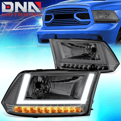 Faros de señal de giro secuencial U-LED DRL 2009-2014 RAM 1500 ahumados/claros Foto 1 de 4