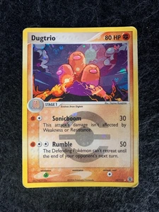 Pokémon Dugtrio #22/112 Reverse Holo Rare 2004 EX Fire Red Leaf Green MP - Picture 1 of 2
