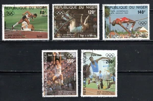 FL628 Niger 1984 SC#C332-6 CV$2.20 Set of 5 Diff. Summer Olympics Track & Field - Picture 1 of 1