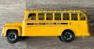 1960's Vintage HUBLEY Die Cast Yellow School Bus w/ Nickle Grill - Picture 1 of 11