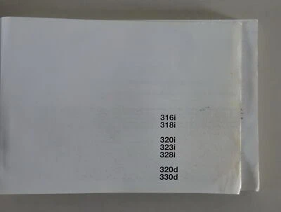 Bordmappe + Betriebsanleitung BMW 3er E46 316i 318i 320i/d 328i 330d...v. 1999 - Imagem 1 de 3