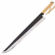  Samurai - Espada Katana real de anime, espada Katana de acero  1060 para extinguir aceite de acero, espada Katana real Sharp para  coleccionar cosplay (negro) : Deportes y Actividades al Aire Libre