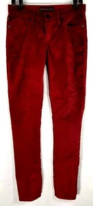 Rock & Republic Womens Pants Corduroy Berlin Burgundy Straight Leg Size 6 Reg - Picture 1 of 6