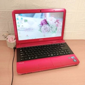 Sony Vaio Core i3 HDD 320GB RAM 4GB 14 Zoll seltene Farbe Pink mit Netzteil - Bild 1 von 7
