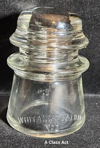 PINK - CD 107 WHITALL TATUM CO. No 2 - 43-46 - GLASS INSULATOR. No Chips. T6266 - Picture 1 of 7