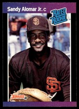 1989 Donruss  #28 Sandy Alomar Jr. - San Diego Padres - Rookie