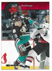 PAUL KARIYA 1997-98 Donruss Canadian Ice Hockey card #2 Anaheim Ducks NR MT