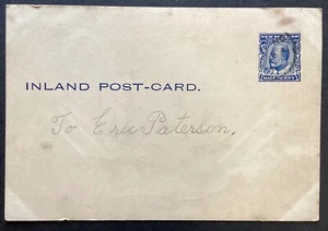 NZ 1912 EVII 1/2d Blue Postal Stationary Postcard,used Children’s Cartoon (HC356 - Picture 1 of 2