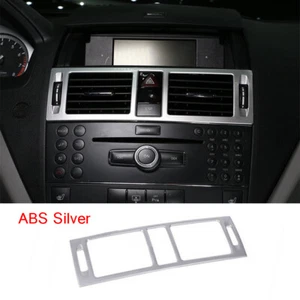Silver ABS Central Control Air Vent Outlet Cover For Benz C Class W204 2007-2010 - Picture 1 of 6