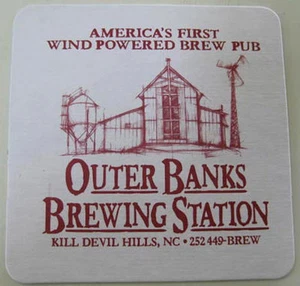 OUTER BANKS BREWING STATION Beer COASTER Mat w/ BREWERY NORTH CAROLINA Wind 2010 - Picture 1 of 1