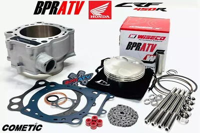02-08 CRF450R CRF 450R Stock Bore Cylinder Piston 96mm Top End Rebuild Parts Kit - Image 1 of 4