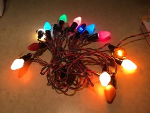 Vintage Noma C7 Christmas Colorful Light Strings - 2 - with Branch Clips - Picture 1 of 12