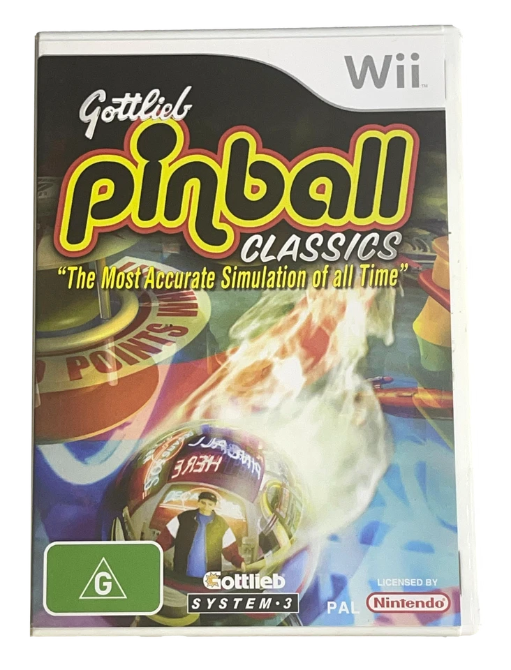 Gottlieb Pinball Classics Nintendo Wii PAL *Complete* Wii U Compatible - Image 1 of 1