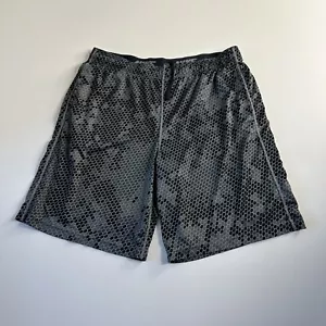 Nike Basketball Shorts Mens Size Large Black Polka dots Gym Athletic Active - Picture 1 of 5