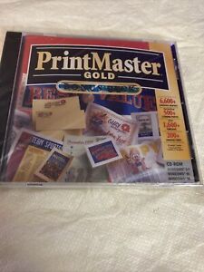 PrintMaster Gold Bonus Pack PC CD-ROM See System Specs