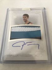  2013-14 NATIONAL TREASURES AUTO AUTOGRAPH JERSEY JEFF WITHEY ROOKIE CARD #3/99