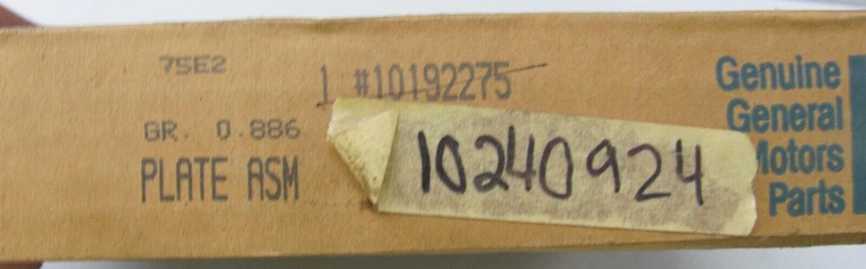 Placa de embrague NOS GM 10240924 1984-94 Buick Chevy Olds Pontiac Cadillac Foto 1 de 2