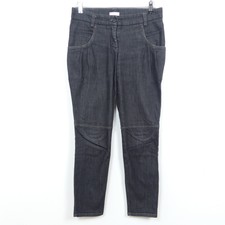 GUNEX Röhrenjeans Jeans Hose Denim Grau Schwarz  Gr. IT 40 DE 34 