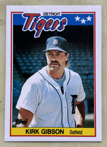 1988 Topps UK Minis American Baseball Kirk Gibson Card #26 Tigers Outfield O/C