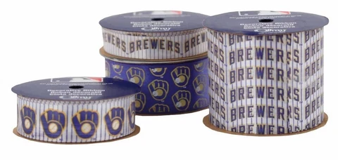 Milwaukee Brewers Ribbon - Licensed By Offray - Made In USA Cover