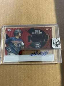 2022 Topps Clearly Authentic Alex Kirilloff Auto 34/50 - Picture 1 of 10