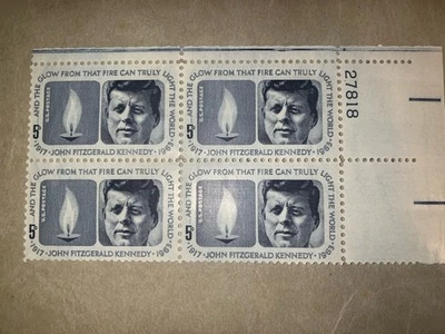 JFK 5cent Stamps 4 Count. 1963 - Image 1 of 3