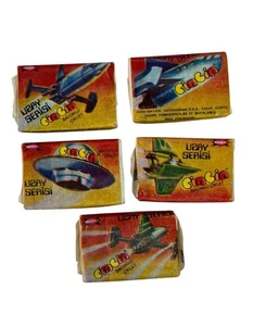 Vintage Turkish Cin Cin Bubble Gum Set Of 5, Rare Space Series 1980s - Picture 1 of 4