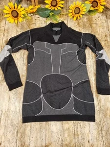 Ski Kompression Top schwarz weiß Größe Medium Erwachsene Stretch IAN 32" bis 40" Brustumfang - Bild 1 von 6