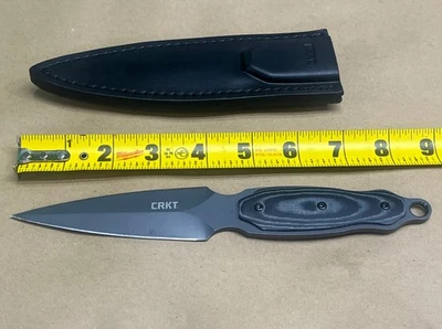 CRKT Shrill 2075 Lerch Designed Fixed Blade Knife - Leather Sheath - Image 1 of 4